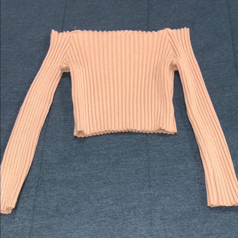 Cropped off the shoulder long sleeve (never worn)